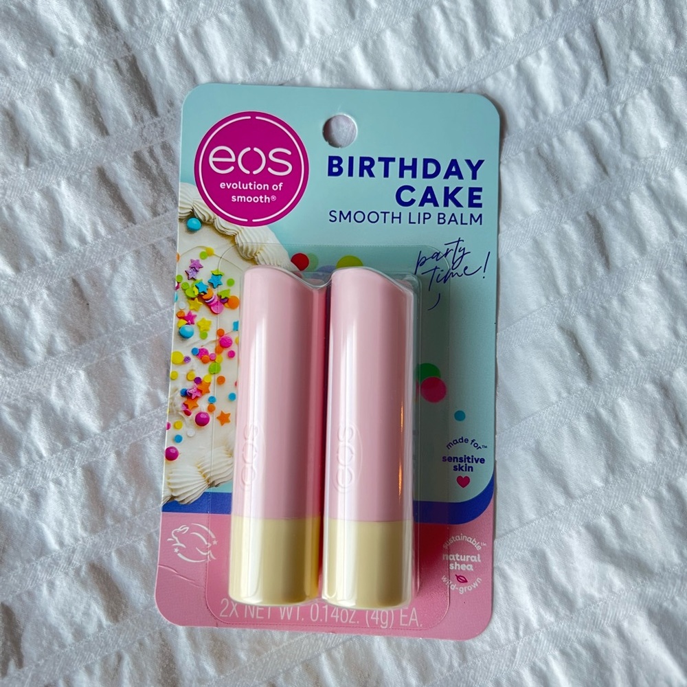 Eos birthday cake smooth lip balm